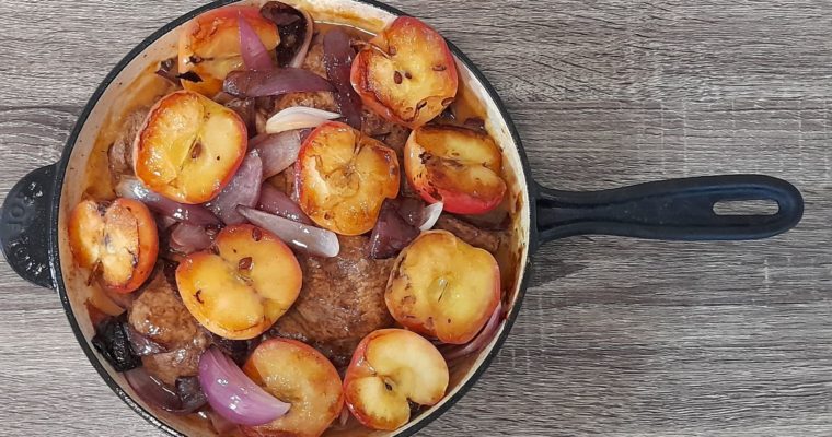 One Pan Pork with Apples